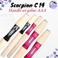 Scorpion C 14 reel seat handle set + AAA cork Scorpion fishing rod handle set cork