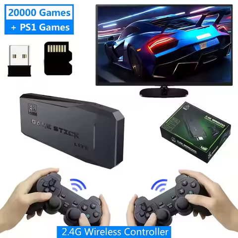 M8 4K Video Game Console Wireless Controller Gamepad Retro Home TV Plug and Play Portable Gaming Pla