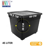 ONYX Container Box + Wheels 45 Liters | Stackz Storage | 45L Multipurpose Storage Box