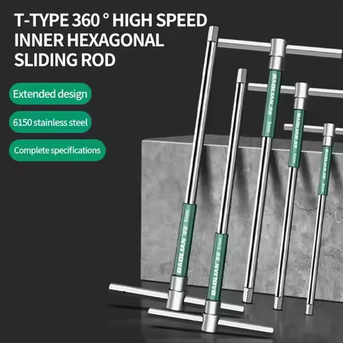 T/L 2.5/3/4/5/6/8/10mm Torx Screwdriver T Type Allen Hex Wrench Chrome Spanner T-shaped Hand Tool Ex