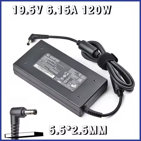19.5V 6.15A 120W AC Laptop Adapter Charger Power Supply For MSI GE70 GE60 GE72 GS70 GP60 GX60 A12-12