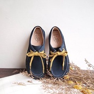 深藍__3M防水-麂皮大頭袋鼠鞋 A7109 (深藍、咖啡、沙色 3色)