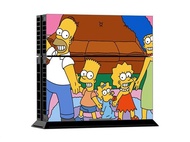 Cool Simpsons Vinyl Decal PS4 Skin Stickers Wrap For Sony PlayStation 4 PS4 Console and 2 Pcs Contro