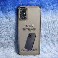 Clear Softcase Samsung A71 4G Case Clear silicone Casing transparent space airbag Impact resistant R