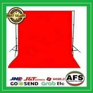 background foto warna merah 2,5 x 3 meter background studio foto