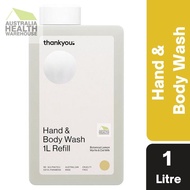 Thankyou Hand &amp; Body Wash Botanical Lemon Myrtle &amp; Oat Milk 1 Litre Refill