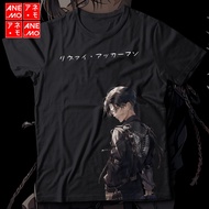 Ane.mo Levi Ackerman Attack On Titan Anime Tshirt Kaos Anime Attack On Titan Levi Ackerman