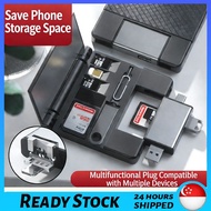 7 in 1 OTG card reader suitable for Apple mobile phone OTG converter external U disk SD TF camera un