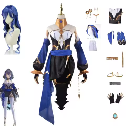 Genshin Impact Layla Sumeru Cosplay Costume Layla Full Set Headwear Dress Stockings Wig Anime Cospla