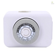 Indoor Mechanical Outlets Timer 24-Hour Programmable Plug-in Timer Switch Support 15-Minute Interval
