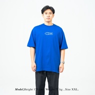 UNKL347 T-Shirt Combed Materialbiru with Simple KODA Pattern Cotton T Shirt