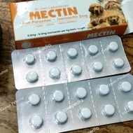 Best seller MECTIN Obat Anti Parasit Hewan Ivermectin 2mg 1 BOX 20 Tablet Terlaris