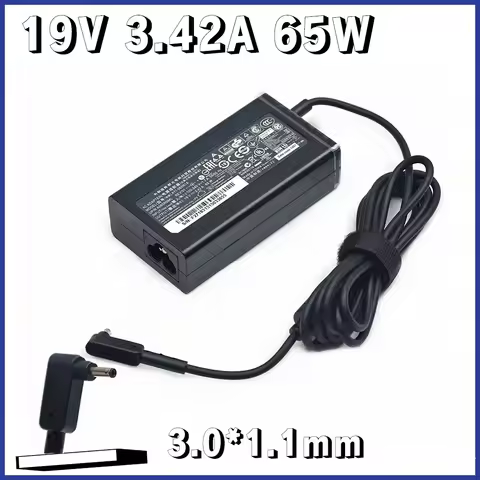19V 3.42A 65W 3.0*1.1mm Laptop AC Power Adapter Charger For ACER Aspire S3 S5 S7 P3 Iconia C740 C720