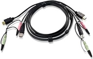 ATEN 1.8M USB HDMI KVM Cable with Audio 2L-7D02UH