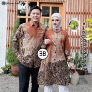 KEMEJA KATUN Men's Couple Batik Tops Latest JumboWanitas - Long & Short Sleeve Shirts - Full Button 