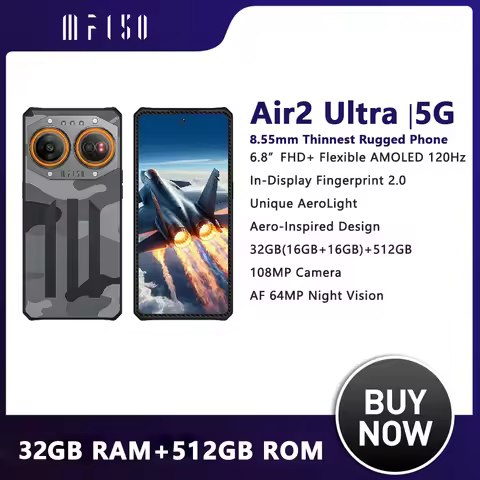 IIIF150 Air2 Ultra Rugged Smartphone 5G Android Mobile Phohe 6.8''FHD+ 120Hz AMOLED Screen 16GB+512G