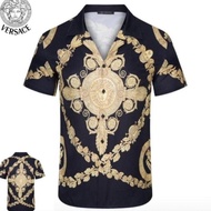 Ready Kemeja Lengan Pendek Pria Versace8199 Miror Yonitriabdi