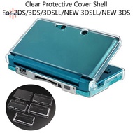 <divinehi4> Clear Split Transparent Protective Cover Case Screen Film LCD Screen Protector For 2DS 3