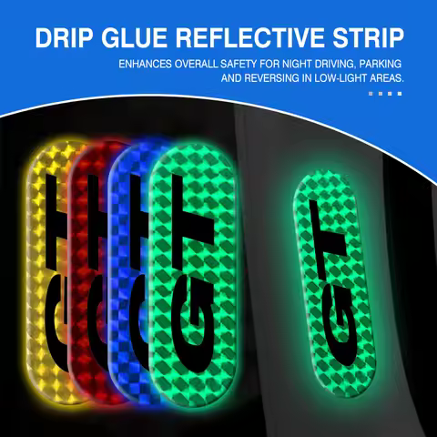 Car Reflective Safety Strip Sticker Rearview Mirror Warning Tape For MG HS RX5 RX8 350 550 GS GT Hec