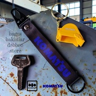GANTUNGAN Key Komatsu - Master Key Komatsu + Snaphook Miniature Bucket Excavator Keychain Set Komats