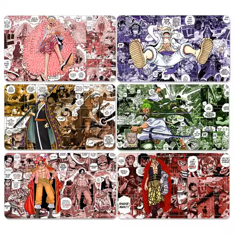 OPCG One Piece Playmat Luffy Law Zoro Ace Perona Trading Card Game Mat Dedicated Card Play Against T