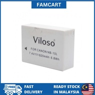 Proocam Canon NB-10L Compatible Battery Canon G1 X G15 G16 SX40 HS Camera