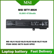 MSI BTY-M6H Laptop Battery MSI MS-16J1/16J2/16J3/16J5/16J6/16J7/16J9 PE60 GE62 GL65 GP62 Battery