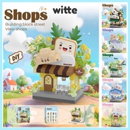 WITTE City Building Blocks, Micro Blocks Building Blocks Mini Shop Blocks,  Mini Street View Blocks 