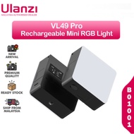 Ulanzi VL49 Pro RGB PRO Full Color LED Video Light 2500K-9000K Camera Light with Honeycomb Diffuser 
