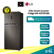 LG 375L Smart Inverter Fridge Refrigerator GN-B372PXBK Peti Ais Peti Sejuk 冰箱