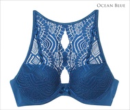 Annebra บราเสริมทรง มีโครง เสริมฟองน้ำ Push up mold bra bloom up รุ่น AB1-557 สีฟ้า