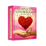 Jane Italian Renorman, Free Chinese Translation|Simplicity Lenormand|41 Sheets, Golden Glitter Edge 