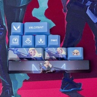 Valorant keycaps fade keycaps OEM Profile 10keys PBT dye sub keycaps