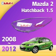 สำหรับ Mazda 2 Mazda2 Hatchback (2008-2012) เลนส์ไฟหน้า ฝาครอบไฟหน้า ไฟหน้ารถยนต์ ไฟหน้าสําหรับ ฝาคร