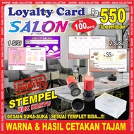 SALON MEMBER CARD | LOYALTY CARD SALON BEAUTY | LOYALTY BEAUTY CARD (100 PCS))