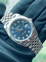 ROLEX DATEJUST 126334 藍面石字珠帶 2021年 二手全套