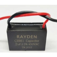 ES CAPACITOR 2.0uF 450V 2.0uF FAN CAPACITOR CONDENSER DYNAMO FAN