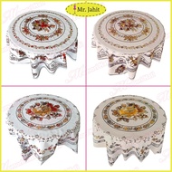 150cm x 150cm Round Table Cloth 3D Effect / Alas Meja Bulat PVC