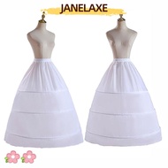 Janelaxe White 3-Hoop Petitoate - Long Under Skirt