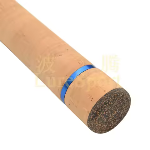 LureSport cork grip cork Butt Aluminun Ring Set Rod Building Component Cork Rod handle Repair Fishin