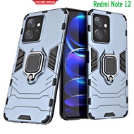 Redmi Note 12 / 12 4G / Redmi 5 Plus / Note 12R 5G Shockproof Iron Man Iring Case with Movie Stand