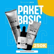 [ORIGINAL] MS GLOW MEN ms glow for men paket basic perawatan wajah