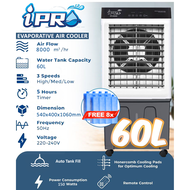 Commercial Air Cooler 60L 70L Water Tank Powerful Aircond Wind Flow 3 Speed Air cond Cooler Fan Air 