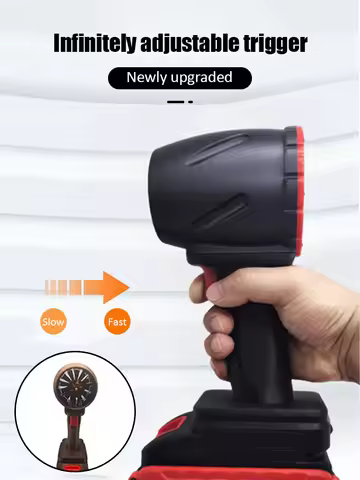 1100W Handheld Ducted Turbo Fan 64mm Turbo Jet Fan XL Brushless 1600g thrust Car Washer Gun For Maki