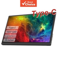 LANLIPU 16-Inch Portable Monitor 1920x1200 60Hz Ultra-Slim IPS Screen Type-C HDMI Display for Laptop