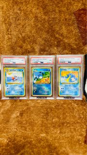 3 連號 不議價 有貨 (有興趣請出價及留電話 Wtsapp回覆 Pls bid n Leave Tel) PTCG TCG PSA 9 2024 Southern Island Tentacruel