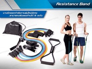 ยางยืดออกกำลังกาย ยางดึงออกกำลังกาย สายแรงต้าน ยางยืด ออกกำลังกาย Resistance Band - Homefittools