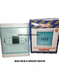 BOX MCB 4 GROUP INBOW OUTBOW TUTUP DEXTA BOX MCB 4 PHASE DEXTA TRANSPARAN SNI