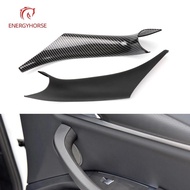 For BMW G01 G02 Car Interior Door Handle Cover Trim Door Bowl Stickers Carbon fiber Auto Accessorie 