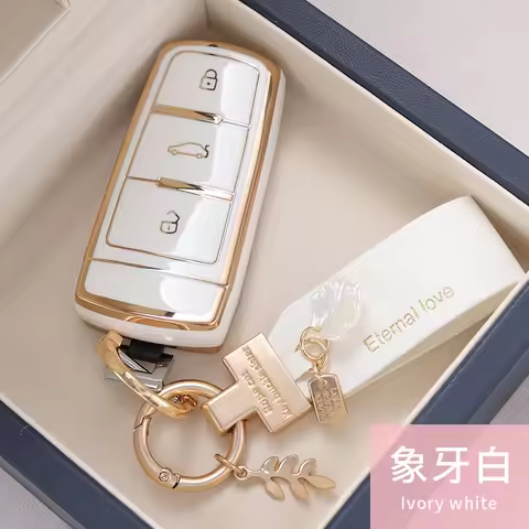 New TPU Car Key Case Cover Protect Shell Bag For Volkswagen Golf 4 5 6 7 MK7 Passat CC Passat B5 B6 